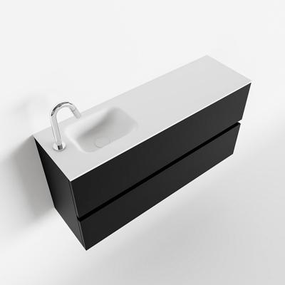 MONDIAZ ADA 100cm toiletmeubel urban. LEX wastafel talc links 1 kraangat MONDIAZ ADA 100cm toiletmeubel urban. LEX wastafel talc links 1 kraangat