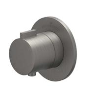 Afbouwdeel IVY Pact Inbouwthermostaat Symmetry Met Rond Rozet Geborsteld Metal Black PVD IVY - thumbnail