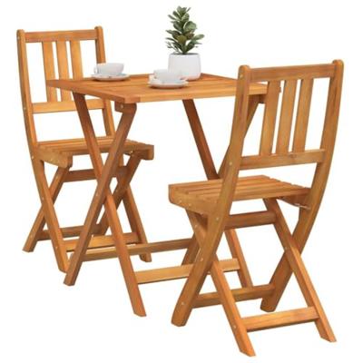 Bistroset 3 pcs Olie naturel Massief Acaciahout