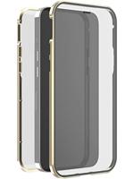 White Diamonds Cover 360° Glass Voor Apple IPhone 13 Pro Max Goud - thumbnail