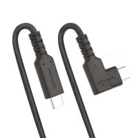 USB-C-kabel Startech RUSB31CC1MBR Zwart 1 m - thumbnail