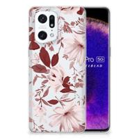Smartphone hoesje OPPO Find X5 Pro Watercolor Flowers - thumbnail