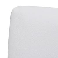 Eetkamerstoelen 2 st kunstleer wit - thumbnail