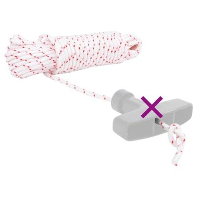 VidaXL Trekkoord startkoord wit en rood ø4 mm 10 m nylon VidaXL Trekkoord startkoord wit en rood ø4 mm 10 m nylon