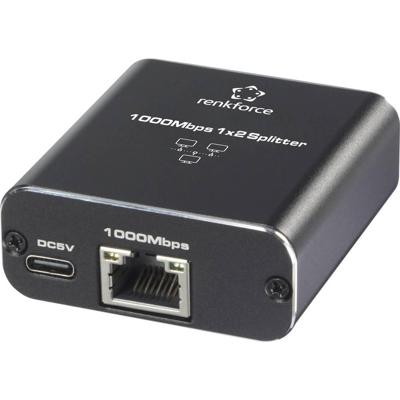 Renkforce RF-GES-200 Netwerk switch RJ45 2 poorten USB-stroomverzorging