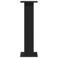 Plantenstandaard 2 pcs Zwart Eiken 30 x 30 x 95 cm Bewerkt hout - thumbnail