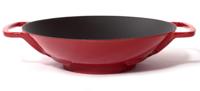 Gietijzeren wok rood, 35cm - Sürel - thumbnail