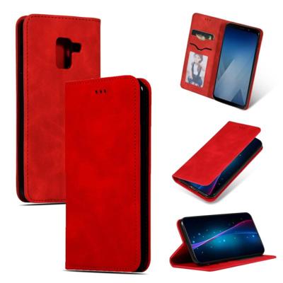 Retro huid voelen Business magnetische horizontale Flip lederen case voor Samsung Galaxy A8 plus 2018 ?? (rood) Retro huid voelen Business magnetische horizontale Flip lederen case voor Samsung Galaxy A8 plus 2018 ?? (rood)