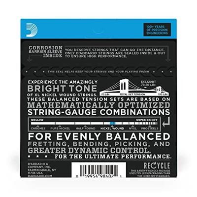 D&apos;Addario EXL120BT Balanced Tension Super Light 09-40