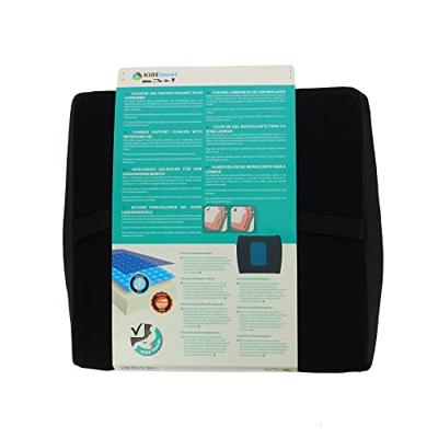 Lendenkussen + Gel - KINE TRAVEL - 169821 - Zwart en blauw