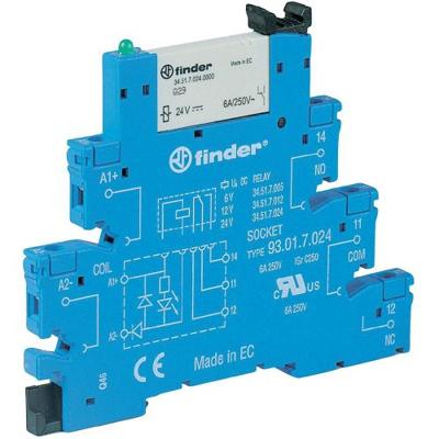 Finder 38.51.0.012.0060 Relaismodule (modulair) Nominale spanning: 12 V/DC, 12 V/AC Schakelstroom (max.): 6 A 1x wisselcontact Tray 1 stuk(s)