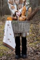 Clayre & Eef Opbergmand 51x22x40 cm Bruin Rotan Rond Mand - thumbnail