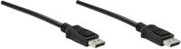 Manhattan 307093-CG DisplayPort-kabel DisplayPort Aansluitkabel DisplayPort-stekker, DisplayPort-stekker 3.00 m Zwart - thumbnail