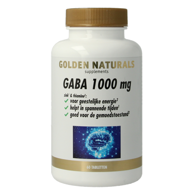 Golden Naturals Gaba 1000mg 60 Tabletten Golden Naturals Gaba 1000mg 60 Tabletten