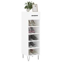 VidaXL Schoenenkast 30x35x105 cm bewerkt hout wit - thumbnail