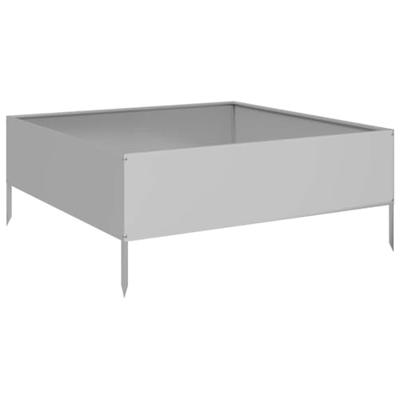 VidaXL Plantenbak verhoogd 100x100x25 cm gegalvaniseerd staal