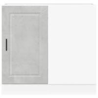 Keuken onderkast Porto bewerkt hout betongrijs - thumbnail