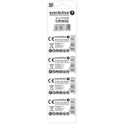 Lithium battery mini everActive CR3032 - blister 4 pcs.