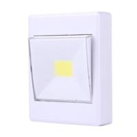 2 stuks Mini wit licht COB LED Wall Light Switch nacht licht Lamp kast licht - thumbnail