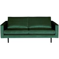 WOOOD Bank 2,5-zits 'Rodeo' Velvet, kleur Forest Green - thumbnail