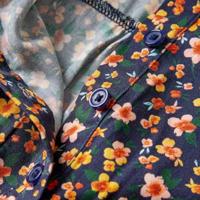 Kinderjurk met lange mouwen 140 marineblauw - thumbnail