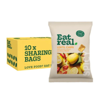Eat Real chilli & lemon lentil chips (10x 95gr) (bol) - thumbnail