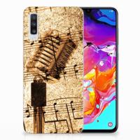 Samsung Galaxy A70 | Siliconen hoesje | met foto Bladmuziek - thumbnail