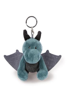 Nici sleutelhanger Ivar draak junior 10 cm polyester blauw