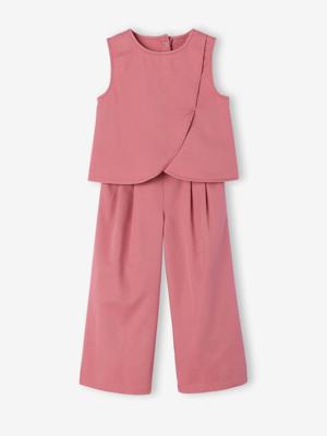 Set met korte broek en gekruiste top oudroze Set met korte broek en gekruiste top oudroze