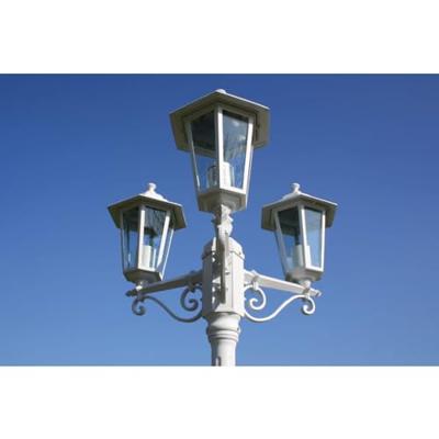 Tuinlantaarn Kingston 3-arms 215 cm wit