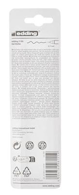 Edding gelroller 2185 goud en zilver, blister met 2 stuks