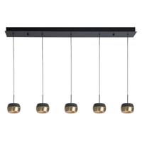 Highlight 5-lichts hanglampNova recht zwart met goud - H5193.38 - thumbnail