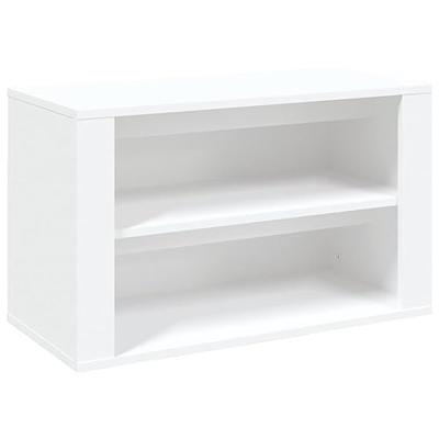 VidaXL Schoenenrek 75x35x45 cm bewerkt hout wit