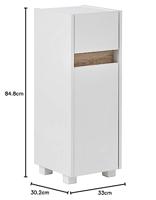 Schildmeyer Badkamerkast Cosmo (parelwit) - thumbnail