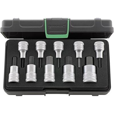 Stahlwille Dopsleutelset | 10-delig | 1/2 inch | 4-19 mm voor binnenzeskant | 1 stuk - 96031508 96031508