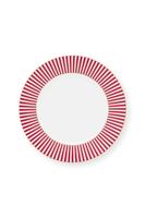 Pip Studio Royal Stripes Gebaksbord Donkerroze 17cm - thumbnail