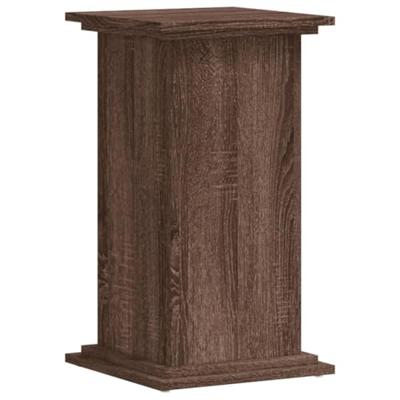 VidaXL Plantenstandaard 33x33x60 cm bewerkt hout bruin eikenkleurig