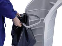 Hailo 0912-590 ProfiLine WSB Design Plus XXXL Afvalscheider 120L Grijs - thumbnail