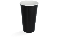 Milkshakebeker groot 560ml 20oz zwart karton - thumbnail