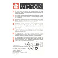Fineliner sakura pigma micron koelgrijs 4 maten | 6 stuks - thumbnail