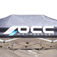 Tentmuur OCC Motorsport OCCCARP32 Zwart Oxford 420D 6 x 2 m - thumbnail