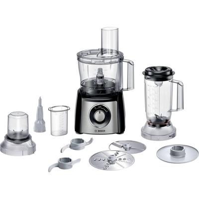 Bosch Haushalt MCM3PM386 Foodprocessor 900 W RVS, Zwart