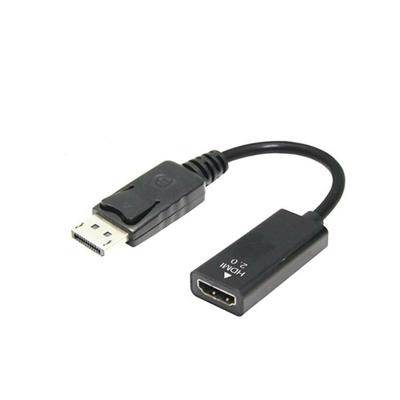 DisplayPort Male to HDMI 2.0 Female Adapter Cable, 4K UHD Support, Black