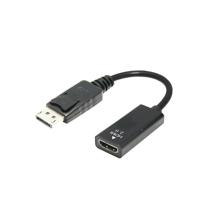 DisplayPort Male to HDMI 2.0 Female Adapter Cable, 4K UHD Support, Black - thumbnail