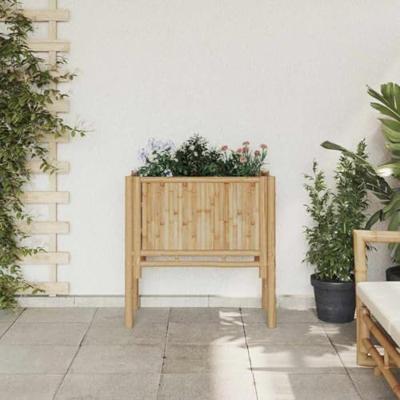 Verhoogde plantenbak Bruin 70 x 35 x 70 cm Bamboe Verhoogde plantenbak Bruin 70 x 35 x 70 cm Bamboe