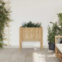 Verhoogde plantenbak Bruin 70 x 35 x 70 cm Bamboe - thumbnail