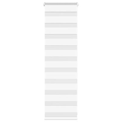 VidaXL Zebra rolgordijn 45x100 cm stofbreedte 40,9 cm polyester wit