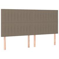 Boxspring met matras stof taupe 160x200 cm - thumbnail