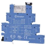 Finder 38.51.0.012.0060 Relaismodule (modulair) Nominale spanning: 12 V/DC, 12 V/AC Schakelstroom (max.): 6 A 1x wisselcontact Tray 1 stuk(s) - thumbnail