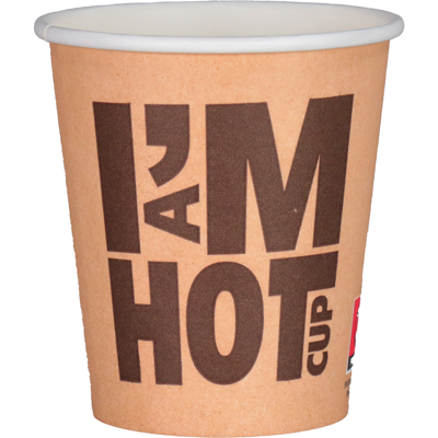 Depa | Koffiebeker | I´M a HOT cup | Karton + PE | 180ml | 7oz | 79mm | 1000 stuks